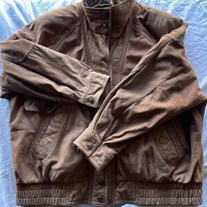 Vintage Adventure Bound Wilsons Jacket Mens XL Brown Leather Thinsulate Bomber